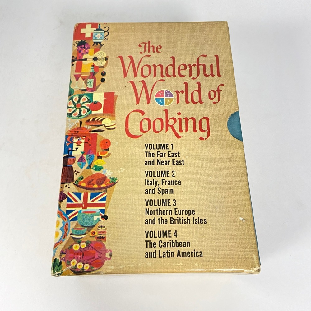 The Wonderful World of Cooking 4 Volume Box Set William Kaufman Dell 1964 Books
